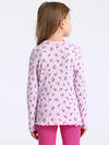 Апрель Лонгслив 583514 1ДДЛД5120223н розочки на светло-розовом