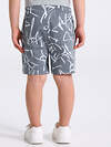 Апрель Шорты 583518 1ПШК4695804н белые граффити на темно-сером