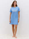 Omsa Платье 583601 OmD 0511D TENERO Платье-Туника женское (втачной  рукав), СО Azzurro (Голубой)
