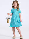 Апрель Платье 583794 1ДПК4967223н ромашки на бирюзе