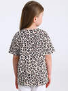 Апрель Футболка 583795 1ДДФК5052001н коричневый леопард на бежевом