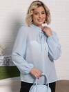 LT Collection Блуза 583982 Б15207-18М голубой