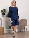 LT Collection Платье 583995 П15251-18М темно-синий