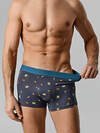 MARK FORMELLE Трусы 584070 411228-2 обезьяны на графите +морская волна