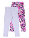 Апрель Легинсы 584174 2ДРЛ5907804н светло-сиреневый+сердечки леопард на розовом