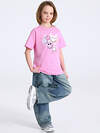 Апрель Футболка 585786 1ДДФК5027001 ярко-розовый
