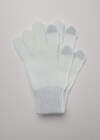 CLEVER Перчатки 585857 543478ак сенс молочный/люрекс серебро