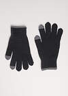 CLEVER Перчатки 585862 533687ак чёрный/меланж серый