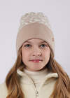 CLEVER Шапка 585872 564639вн бежевый/белый