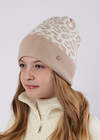 CLEVER Шапка 585872 564639вн бежевый/белый