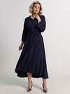 LT Collection Платье 586309 П15098-16М темно-синий