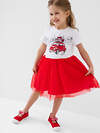 PLAYTODAY Платье 586487 12622149 белый,красный