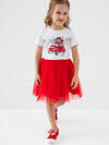 PLAYTODAY Платье 586487 12622149 белый,красный