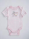 MARK FORMELLE Боди детское 586620 13015-1-2 розовая клетка на белом +клубничка на белом
