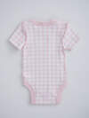 MARK FORMELLE Боди детское 586620 13015-1-2 розовая клетка на белом +клубничка на белом