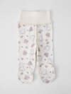 MARK FORMELLE Ползунки 586765 85117-1-3 котики с цветами на молочном +мята +цветочки на розовом
