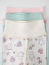MARK FORMELLE Ползунки 586765 85117-1-3 котики с цветами на молочном +мята +цветочки на розовом