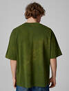 MARK FORMELLE Футболка 586891 111883 ACID WASH т.зеленый +печать