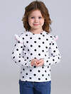 Апрель Лонгслив 587589 1ДДЛД4951067н черный горох на белом