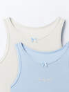 MARK FORMELLE Топ 587659 427739-2/1 молочный +голубой +печать