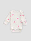 MARK FORMELLE Боди детское 588059 13016-1-2 сердечки на молоке +розовый