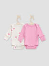 MARK FORMELLE Боди детское 588059 13016-1-2 сердечки на молоке +розовый