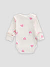 MARK FORMELLE Боди детское 588059 13016-1-2 сердечки на молоке +розовый