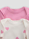 MARK FORMELLE Боди детское 588059 13016-1-2 сердечки на молоке +розовый