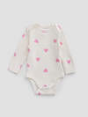 MARK FORMELLE Боди детское 588060 13016-2 сердечки на молоке +розовый