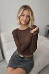 Binita Лонгслив 588261 1262-3 Шоколадный