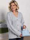 LT Collection Кардиган 588269 Б15254-45М серо-голубой