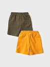 PLAYTODAY Шорты 588472 12613018 оранжевый, темно-зеленый