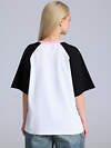 Апрель Футболка 588612 1ЖДФК5037001 белый+черный+светло-розовый