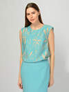 VISERDI Блузка 588713 10462-брз 156785 бирюзово-бежевый