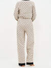 Omsa Пижама 588814 OmD 0232D ALTA MODA Пижама принт. женская (Рубашка+Брюки прямые), CO Beige (Бежевый)