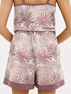 Omsa Пижама 588817 OmD 0222D SELVATICA Пижама принт. женская (Топ+Шорты), CO Rosa Cashmere (Розовый)