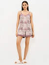 Omsa Пижама 588817 OmD 0222D SELVATICA Пижама принт. женская (Топ+Шорты), CO Rosa Cashmere (Розовый)