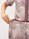Omsa Пижама 588819 OmD 0240D SELVATICA Пижама принт. женская (Рубашка кор.рукав+Шорты), CO Rosa Cashmere (Розовый)