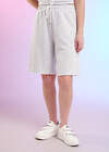 CLEVER Шорты 588902 LSH26-1229/1 мел меланж св.серый