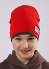 CLEVER Шапка 588929 565712р т.серый/красный