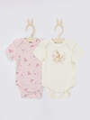 MARK FORMELLE Боди детское 588990 13015-1-2 молочный +бантики и зайки на розовом