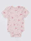 MARK FORMELLE Боди детское 588990 13015-1-2 молочный +бантики и зайки на розовом