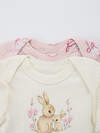 MARK FORMELLE Боди детское 588990 13015-1-2 молочный +бантики и зайки на розовом