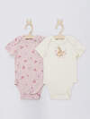 MARK FORMELLE Боди детское 588991 13015-2 молочный +бантики и зайки на розовом