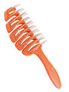 Dewal Щетка для волос туннельная с нейлоновой щетиной, 12 рядов, оранжевый 589378 21106 