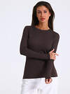 Апрель Лонгслив 589511 1ЖДЛД3825323 темно-коричневый