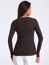 Апрель Лонгслив 589511 1ЖДЛД3825323 темно-коричневый