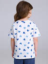 Апрель Футболка 589517 1ДДФК5052001н акварельные голубые сердца на белом