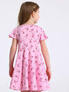 Апрель Платье 589518 1ДПК5118001н бордовые бантики на светло-розовом