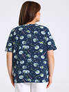 Апрель Футболка 589524 1ЖДФК3305804н одуванчики с пушинками на темно-синем